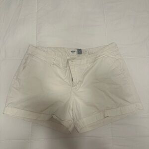 Old Navy white 3” Bermuda Shorts Classic Cotton Style